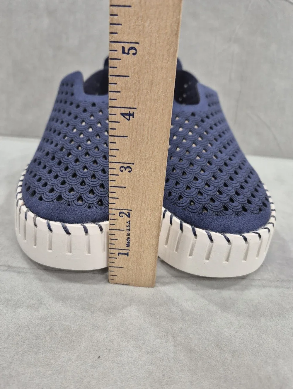 Project Cloud Darcy platform shoes women's 6 navy blue white slip on breathable